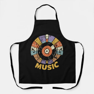 klassieke retro muziek schort