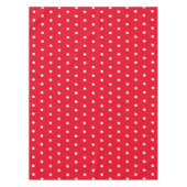 Klassieke Retro Polka Dots Rood en Wit Tafelkleed (Voorkant)