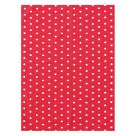 Klassieke Retro Polka Dots Rood en Wit Tafelkleed