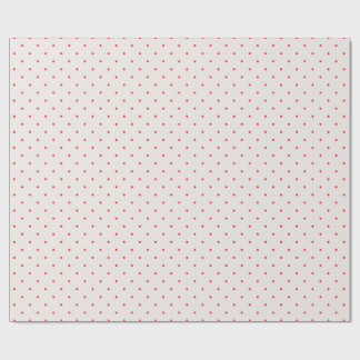 Klassieke Retro Red Polka Dots op Crème Cadeaupapier