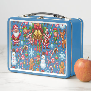 Klassieke Retro Rode Suikerstok Wonderland Kerstmi