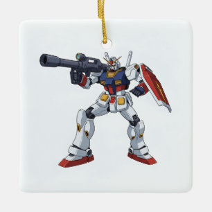 Klassieke Retro RX-78-2 Gundam Mecha Anime Illustr Keramisch Ornament