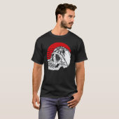 Klassieke Retro Schedel Karate T-shirt (Voorkant volledig)