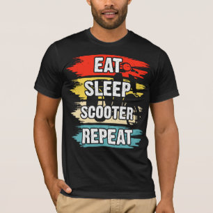Klassieke Retro Scooter T-shirt
