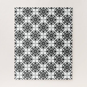 Klassieke Retro Sfeer Geometrisch Patroon Legpuzzel
