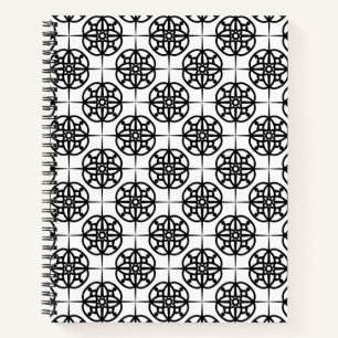 Klassieke Retro Sfeer Geometrisch Patroon Notitieboek