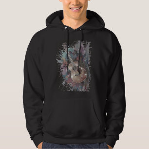 Klassieke Retro Stijl Gitaar Muziekliefhebber Kuns Hoodie