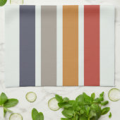 Klassieke Retro Stripes Shower Curtain Wash Cloth Theedoek (Gevouwen)