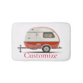 Klassieke Retro Teardrop Camper Thunder_Cove Badmat (Voorkant)