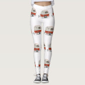 Klassieke Retro Teardrop Camper Thunder_Cove Leggings (Voorkant)