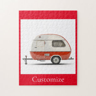 Klassieke Retro Teardrop Camper Thunder_Cove Legpuzzel