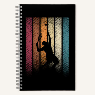 Klassieke Retro Tennis Sport Notitieboek