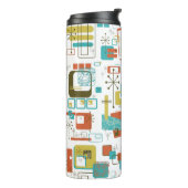 Klassieke retro thermosbeker (Gedraaid links)