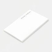 Klassieke Retro White Minimalist Professional Post-it® Notes (Schuin)