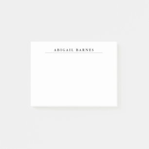 Klassieke Retro White Minimalist Professional Post-it® Notes