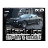 Klassieke rijst & Impala Box Bubel & Donk Car Cal Kalender (Hoes)