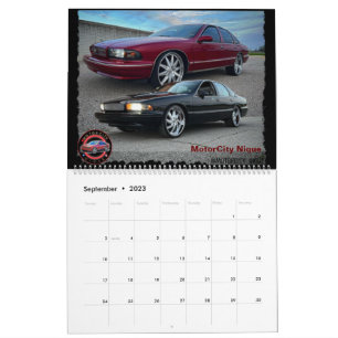 Klassieke rijst & Impala Box Bubel & Donk Car Cal Kalender
