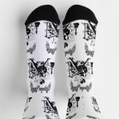 Klassieke Rockabilly Gitaarklank Sokken (Top)