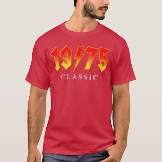 Klassieke Rocklegende uit 1975 50 Jaar oud 50e T-shirt