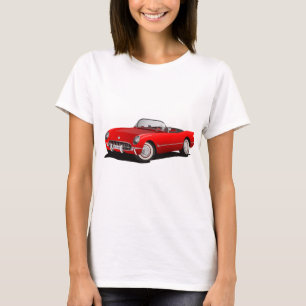 Klassieke rode auto t-shirt