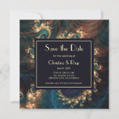 Klassieke Rode Bewaar De Datum Save The Date (Voorkant)