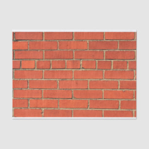 Klassieke Rode Brick-muur Tissuepapier