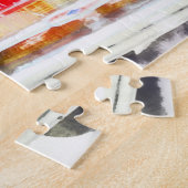 Klassieke Rode Chevy Jigzaag Puzzle Legpuzzel (Zijkant)