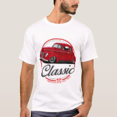 Klassieke Rode Coupe T-shirt (Voorkant)