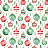 Klassieke rode en groene kerstballen deken