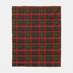 Klassieke rode en groene Kerstmis Schotse Plaid Fleece Deken