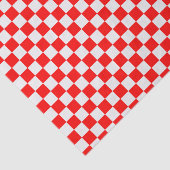 Klassieke rode en witte kast tissuepapier (Detail)