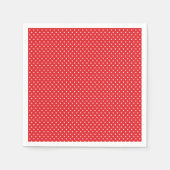 Klassieke rode en witte Polka Dot servetten (Voorkant)