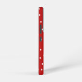 Klassieke rode en witte pooldots samsung galaxy hoesje (Rechterkant)