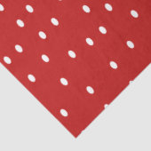 Klassieke rode en witte pooldots tissuepapier (Detail)