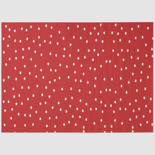 Klassieke rode en witte pooldots tissuepapier (Voorkant)