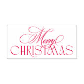 Klassieke Rode Kerst Zelfinktende Stempel (Design)