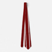 Klassieke rode maroon witte gestreepte stropdas (Achterkant)