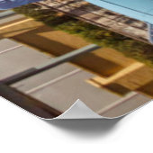 Klassieke rode MGB-roadster Poster (Hoek)