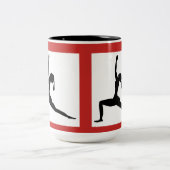 Klassieke rode Mok/kleuren/Koffiebeker (15 OZ) Tweekleurige Koffiemok (Center)