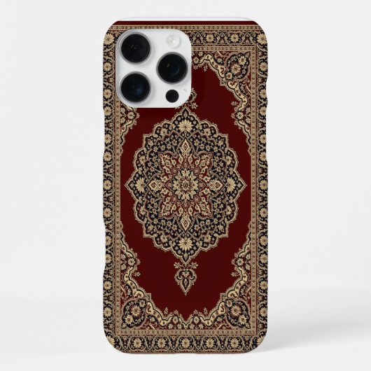 Klassieke Rode Perzische Tapijt Telefoonhoes – Med iPhone Hoesje (Achterkant)