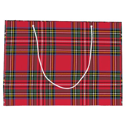 Klassieke rode, platte tas met groot cadeau groot cadeauzakje (Achterkant)