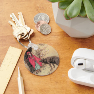 Klassieke Rode Riddertje door Warwick Goble Sleutelhanger