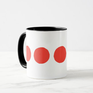 Klassieke Rode Stippenkoffie Mok