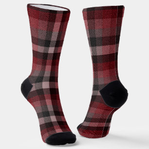 Klassieke rode Tartan Schotse ruit. Sokken