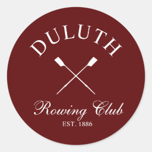 Klassieke Roeiclub Ronde Sticker