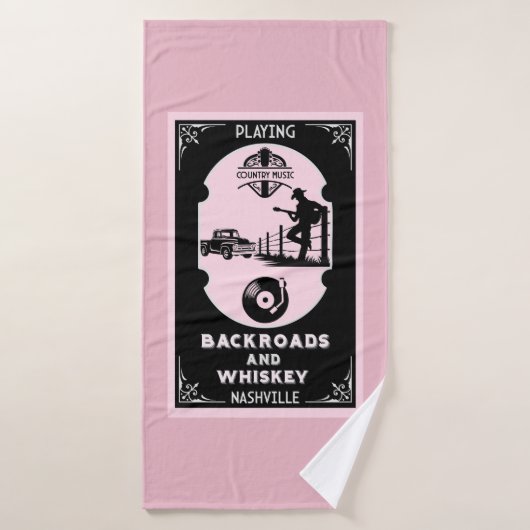 Klassieke Romantische Countrymuziek Badhanddoek (Badhanddoek)