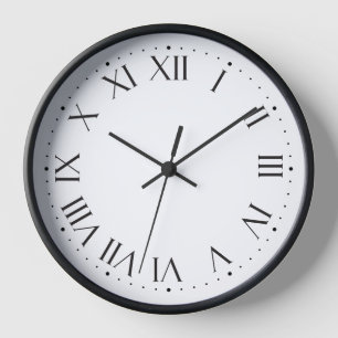 Klassieke Romeinse Numerieke Muurklok ⏰ Stijlvol Z