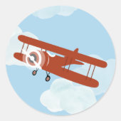 Klassieke ronde sticker (Voorkant)