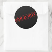 Klassieke ronde sticker (Tas)