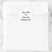 Klassieke ronde sticker (Tas)